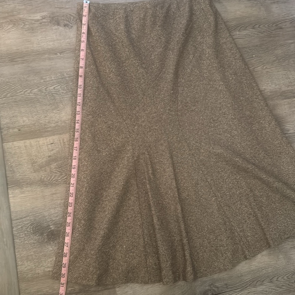 Josephine Chaus Two Piece 1 button fully lined skirt and jacket brown tweed suit - Picture 13 of 13